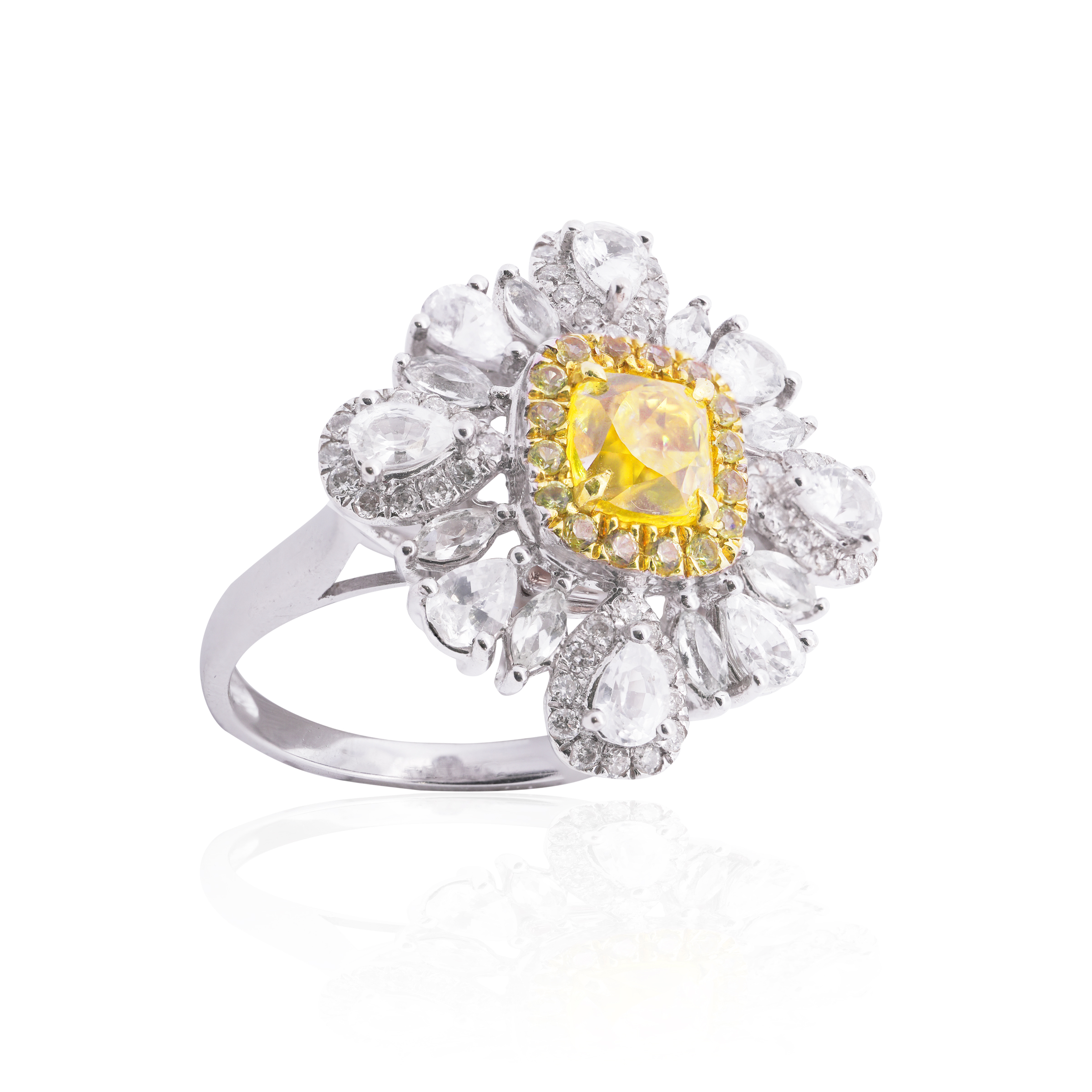 Dahlia Yellow Diamond Ring